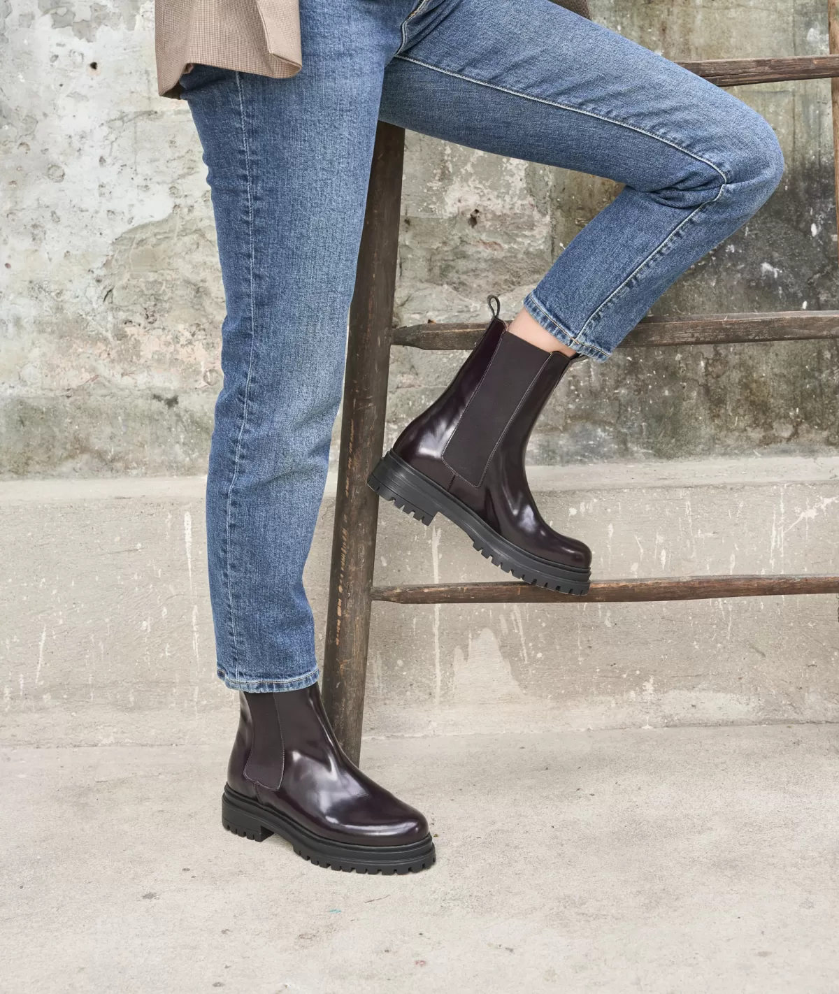 Discount BOTTINES CHELSEA en CUIR Femme Boots