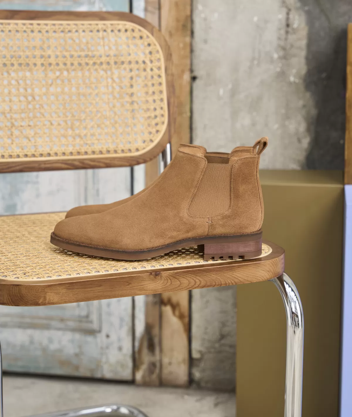 Best Sale Bottines chelsea en daim Homme Bottines