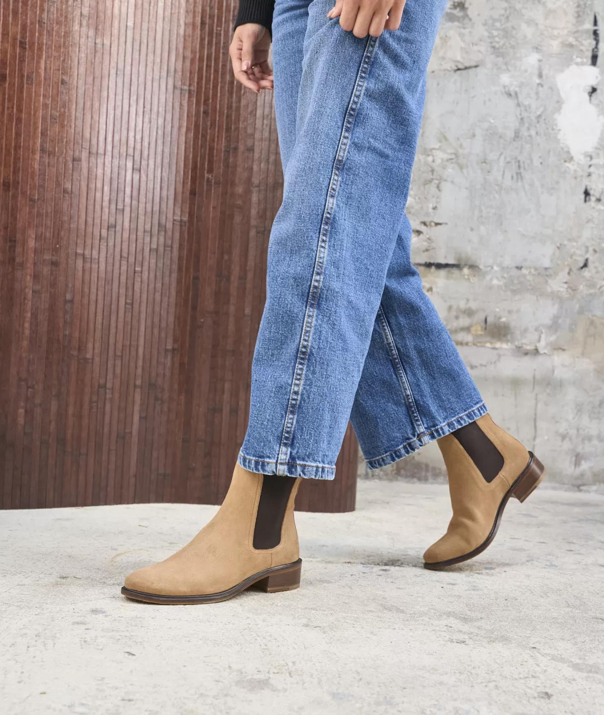 Clearance Bottines chelsea en daim Femme Boots