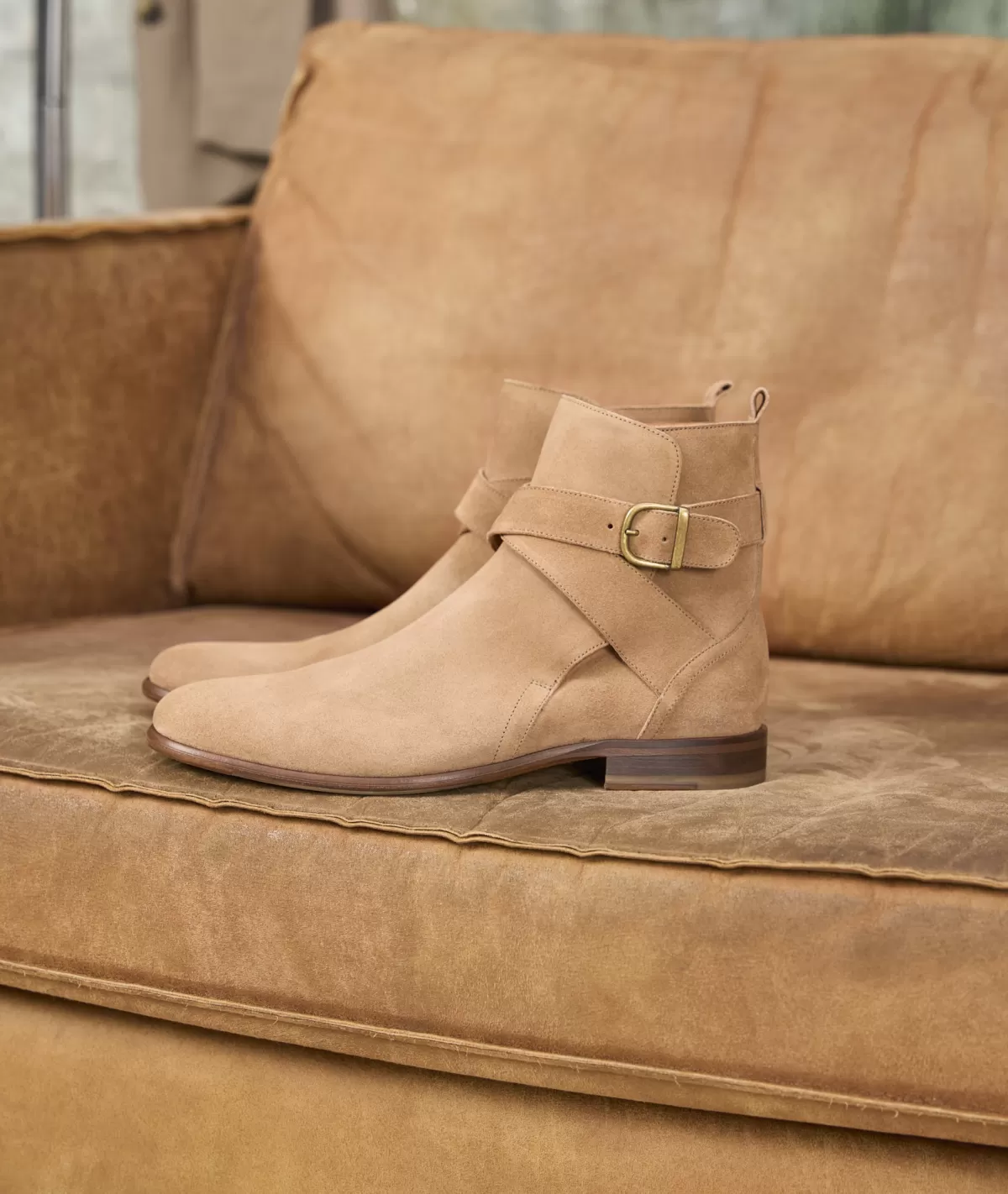 Flash Sale Bottines Jodhpur en daim Homme Bottines