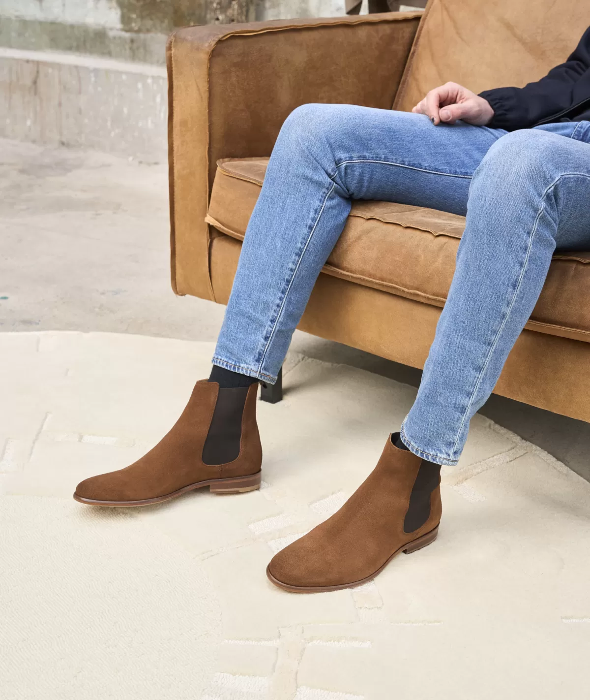 Best Sale chelsea boots en daim Homme Bottines