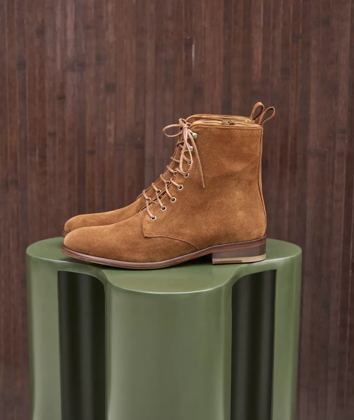 Outlet combat boots daim Femme Boots