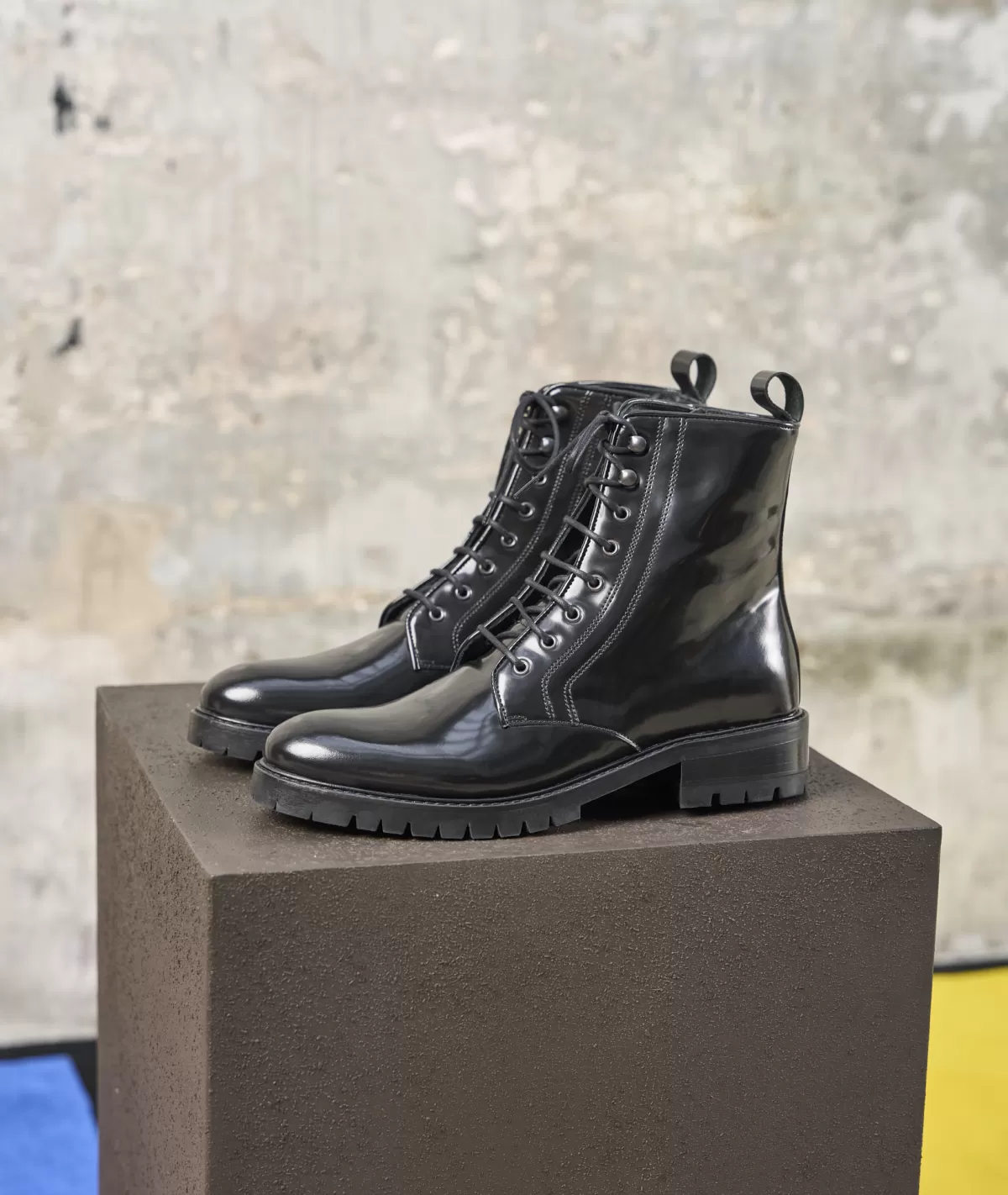 Best Combat boots en cuir noir Femme Boots
