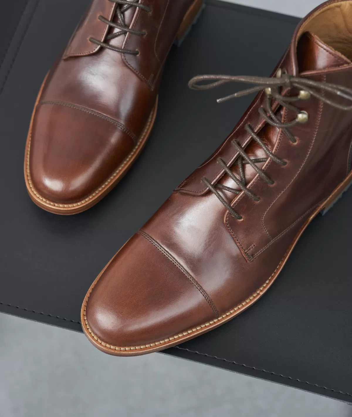 Best Combat boots homme en cuir marron patiné Homme Combat Boots Homme