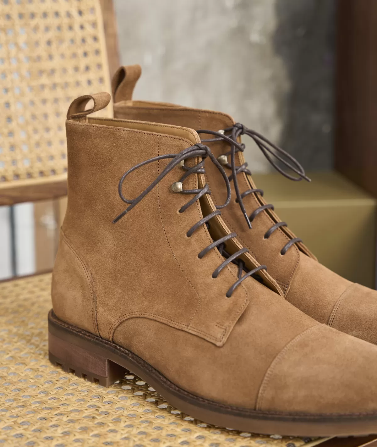 Hot Combat boots homme en daim Homme Combat Boots Homme