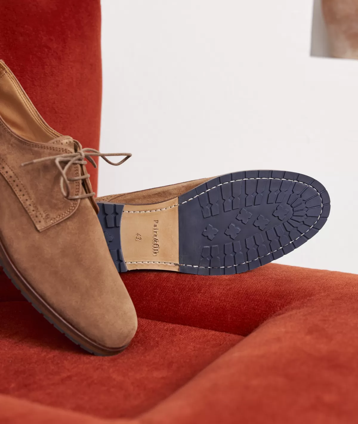 Online Derbies à crampons en daim marron coco Homme Derbies Et Richelieu