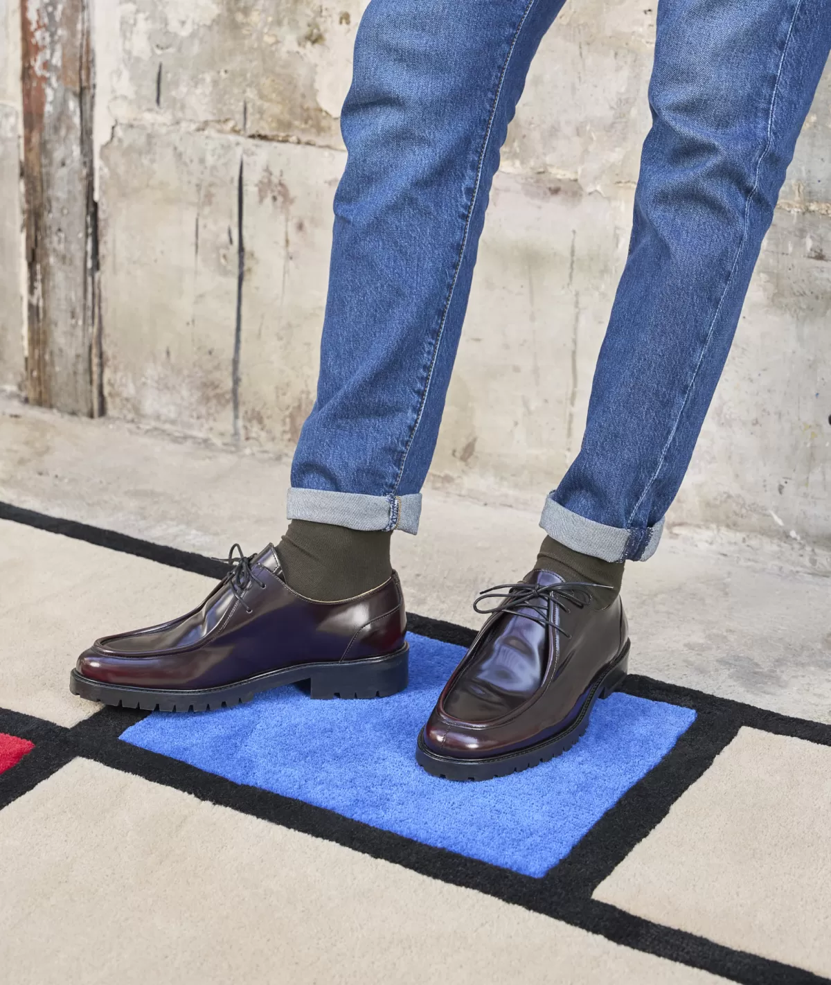 Outlet Derbies en cuir Homme Derbies Et Richelieu