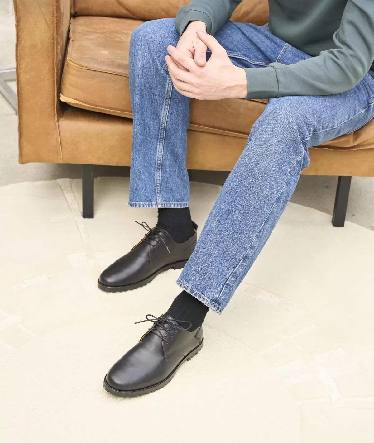 Outlet Derbies en cuir Homme Derbies Et Richelieu