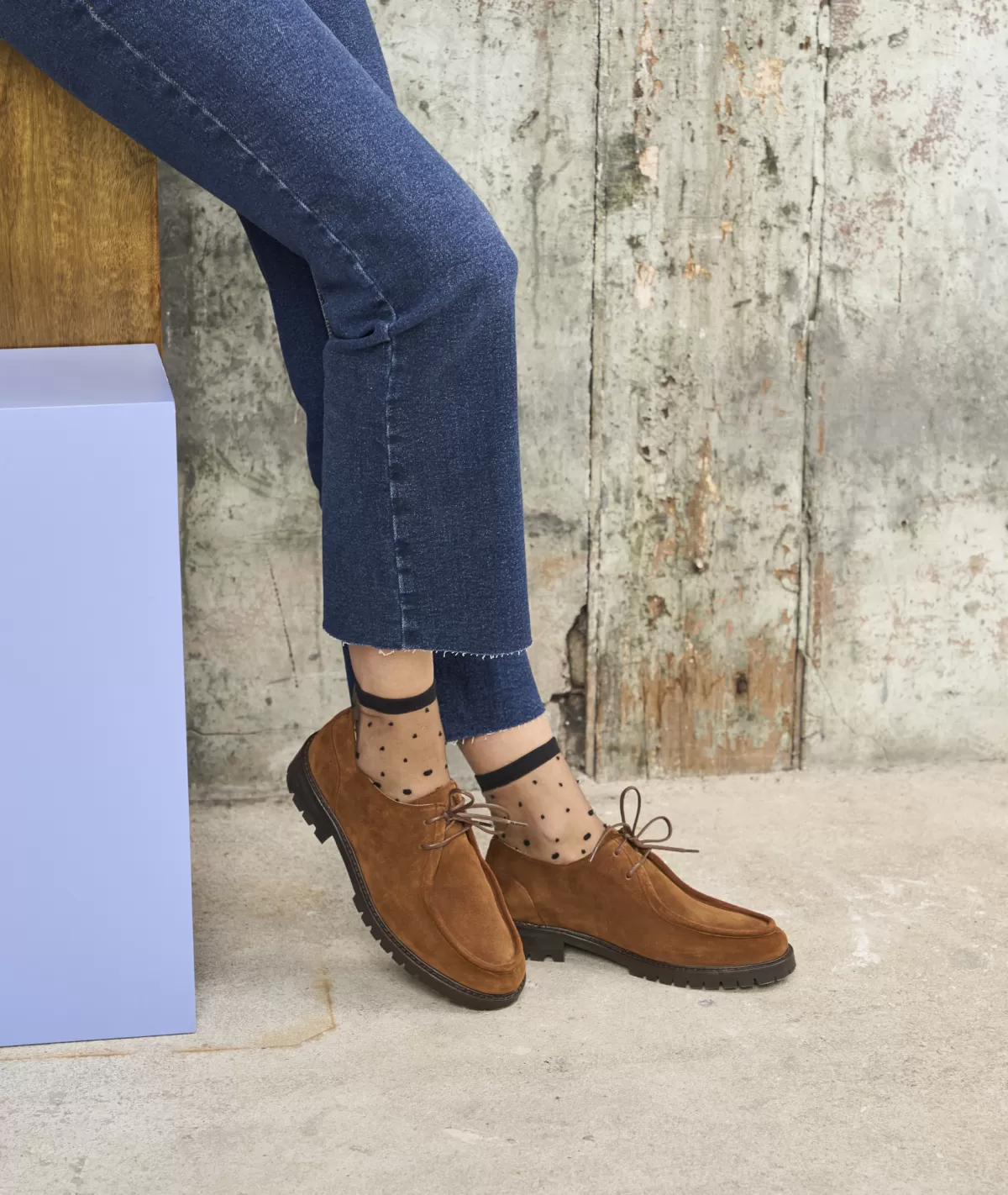 Sale Derbies femme en daim Femme Mocassins Et Derbies