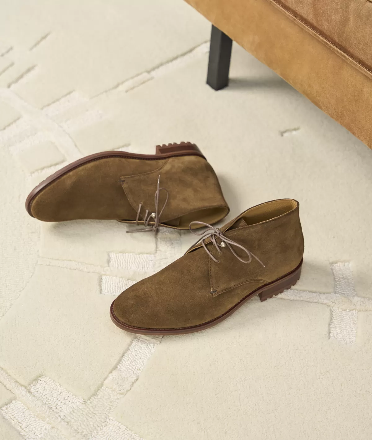Clearance Desert boots daim feuilles mortes Homme Desert Boots