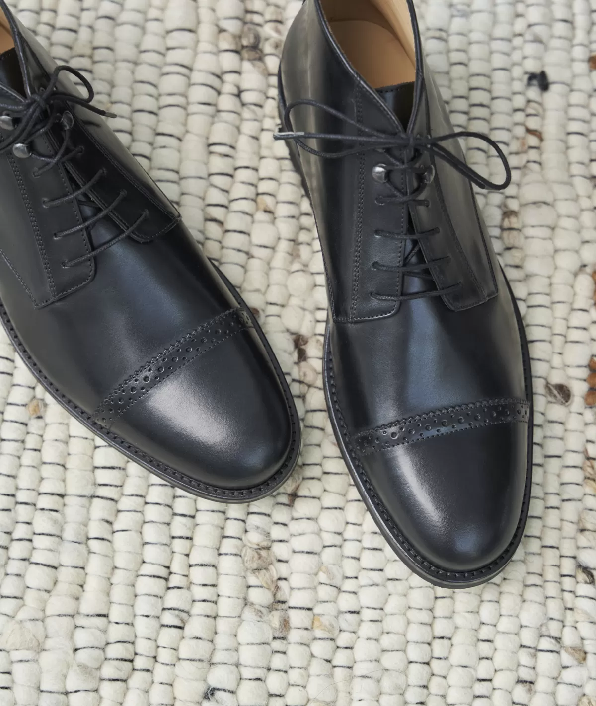 Flash Sale Desert boots en cuir noir Homme Desert Boots