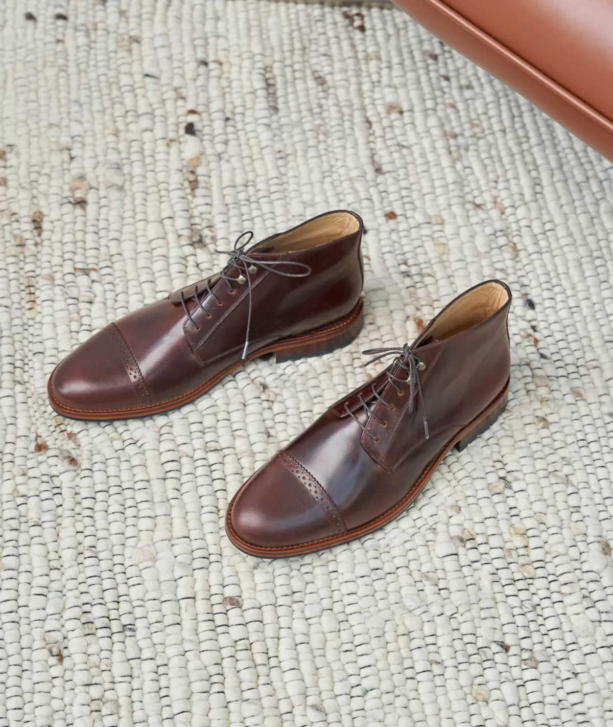 Store DESERT BOOTS HOMME EN CUIR PATINÉ Homme Desert Boots