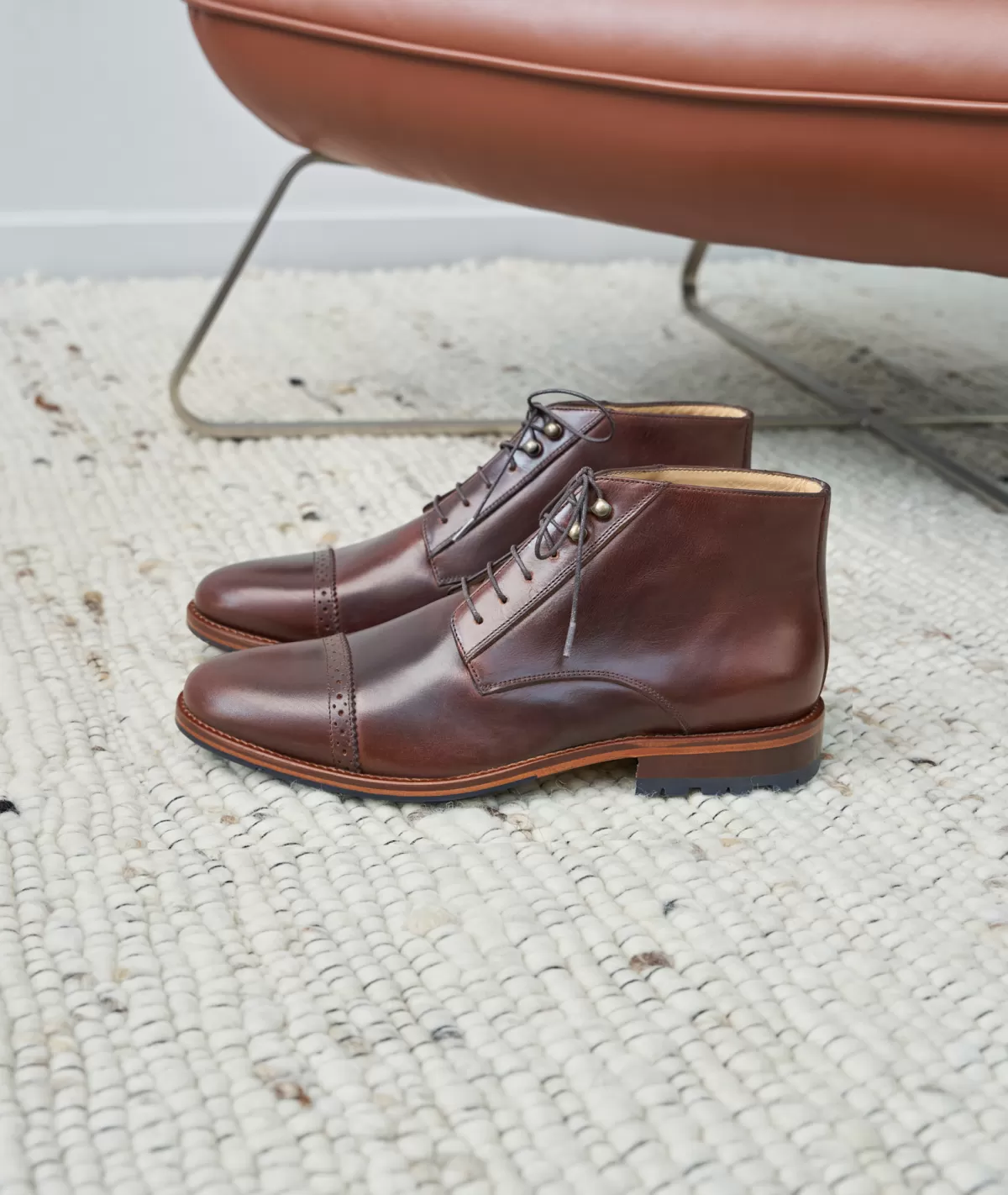 Store DESERT BOOTS HOMME EN CUIR PATINÉ Homme Desert Boots