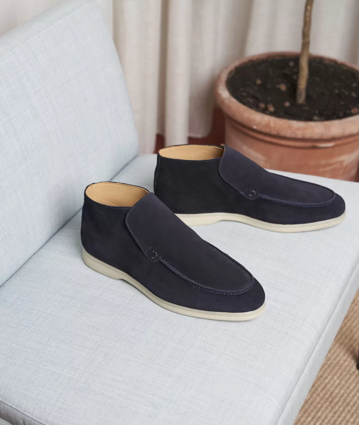 Store Desert bootshomme en daim  marine Homme Desert Boots