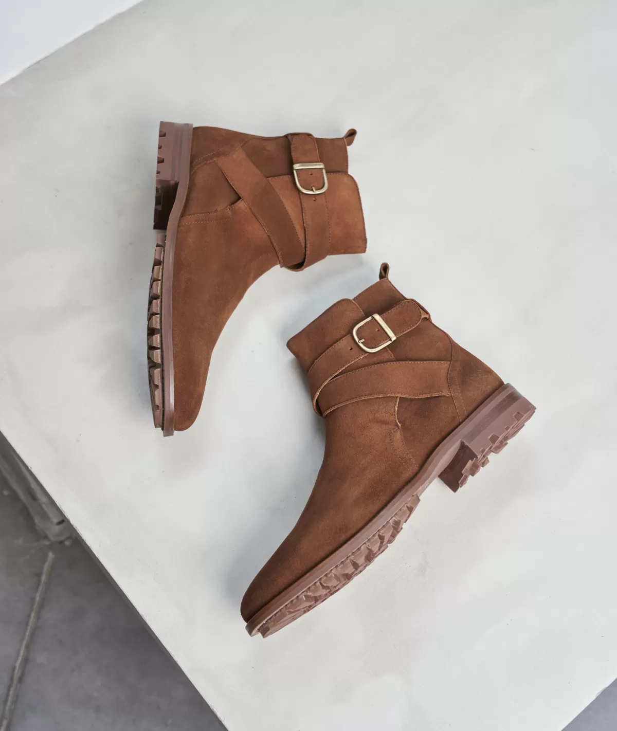 Hot Jodhpur en daim marron Homme Bottines