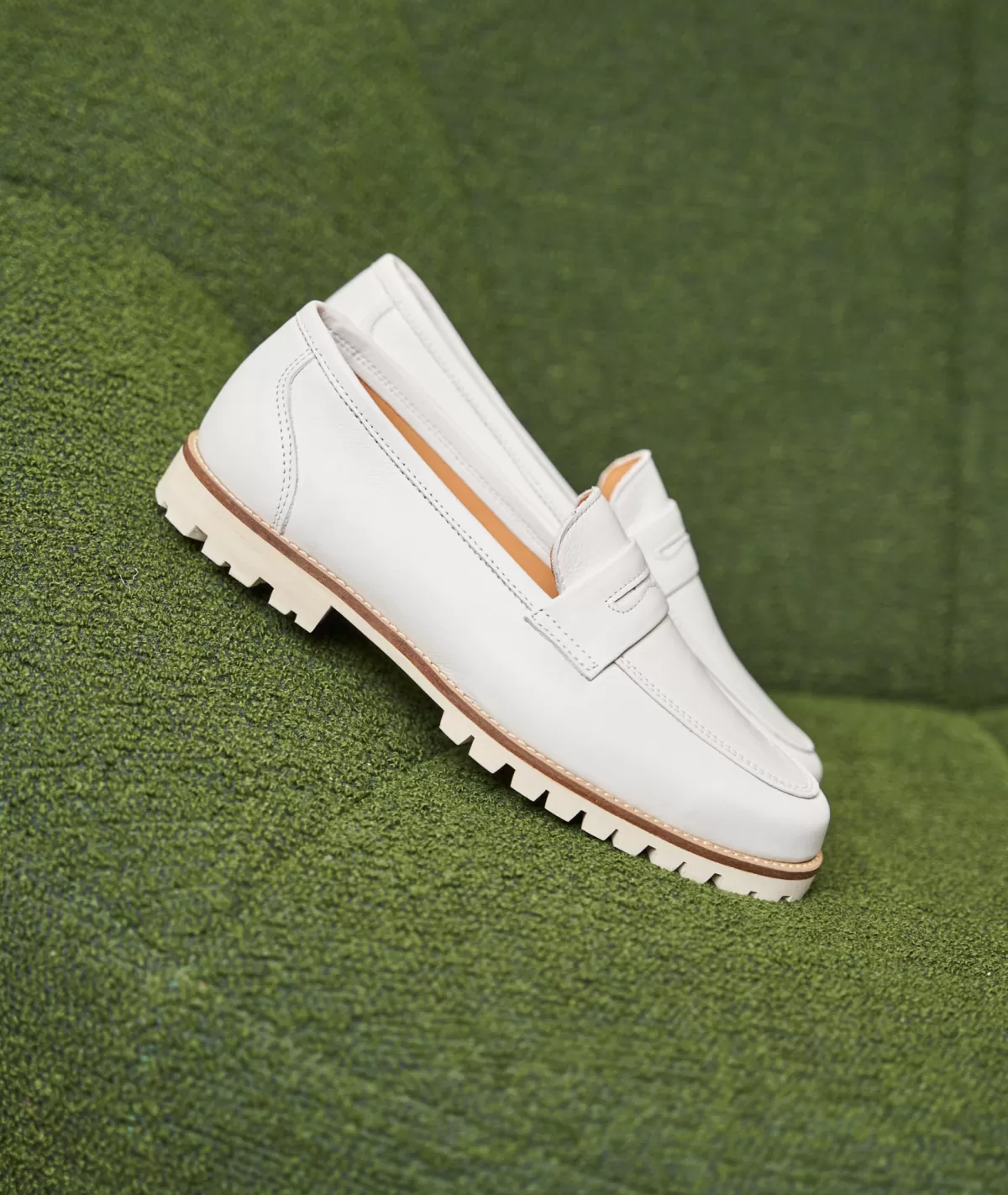 Cheap Mocassin chunky femme en cuir Femme Mocassins Et Derbies