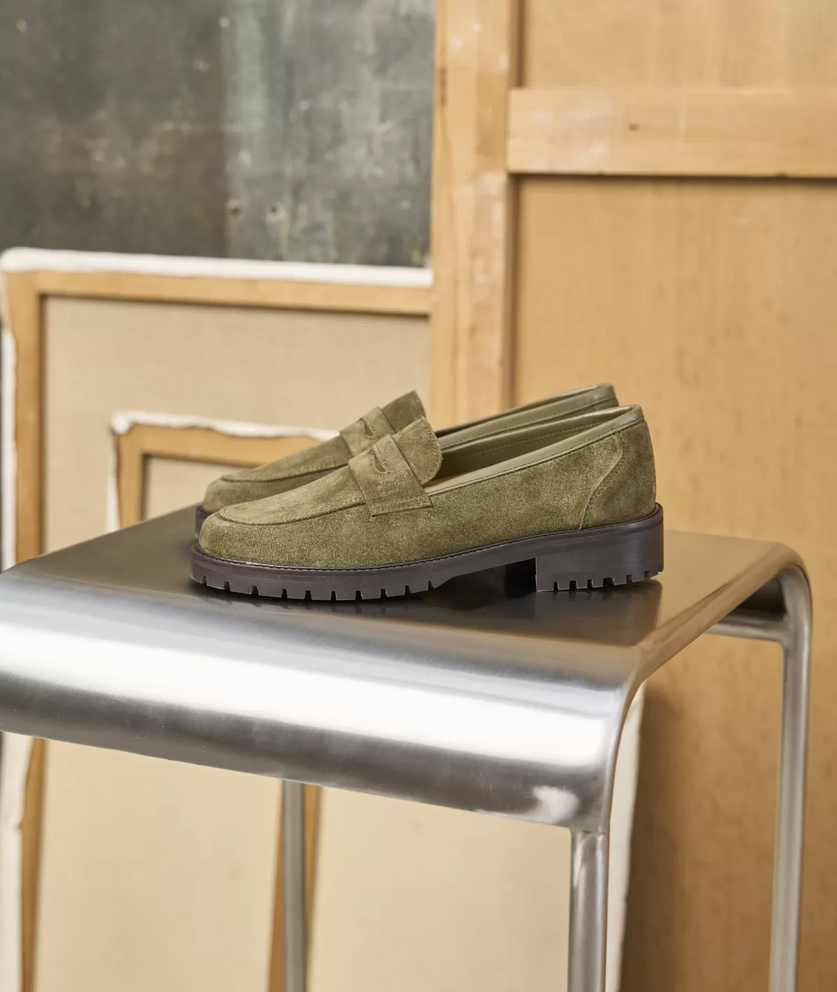 Discount Mocassin femme en daim Femme Mocassins Et Derbies