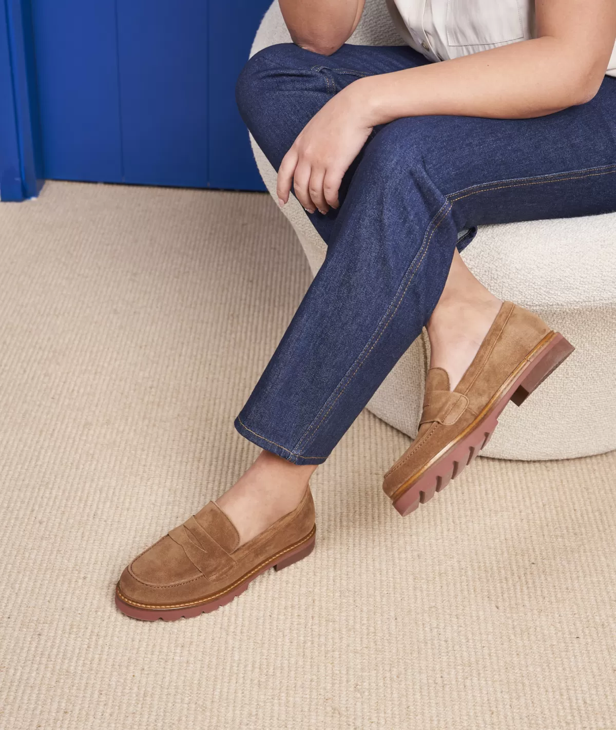 Store Mocassin femme en daimcoco Femme Mocassins Et Derbies