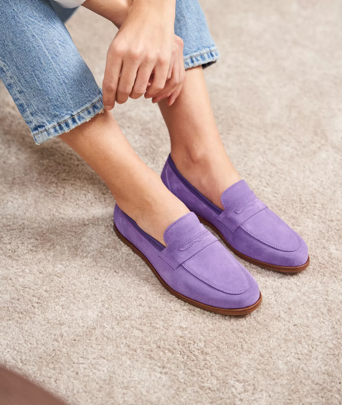 Store Mocassin femme en daim  Femme Mocassins Et Derbies