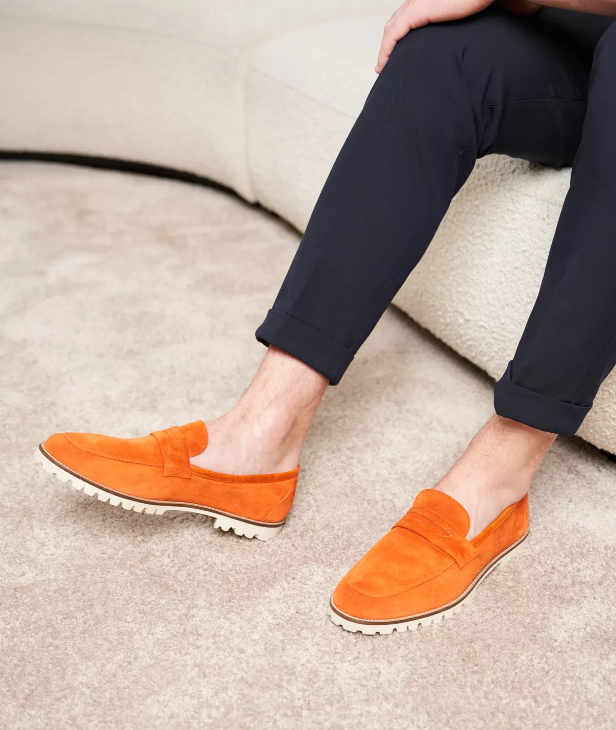 Fashion Mocassins compensés en daim  Homme Mocassins