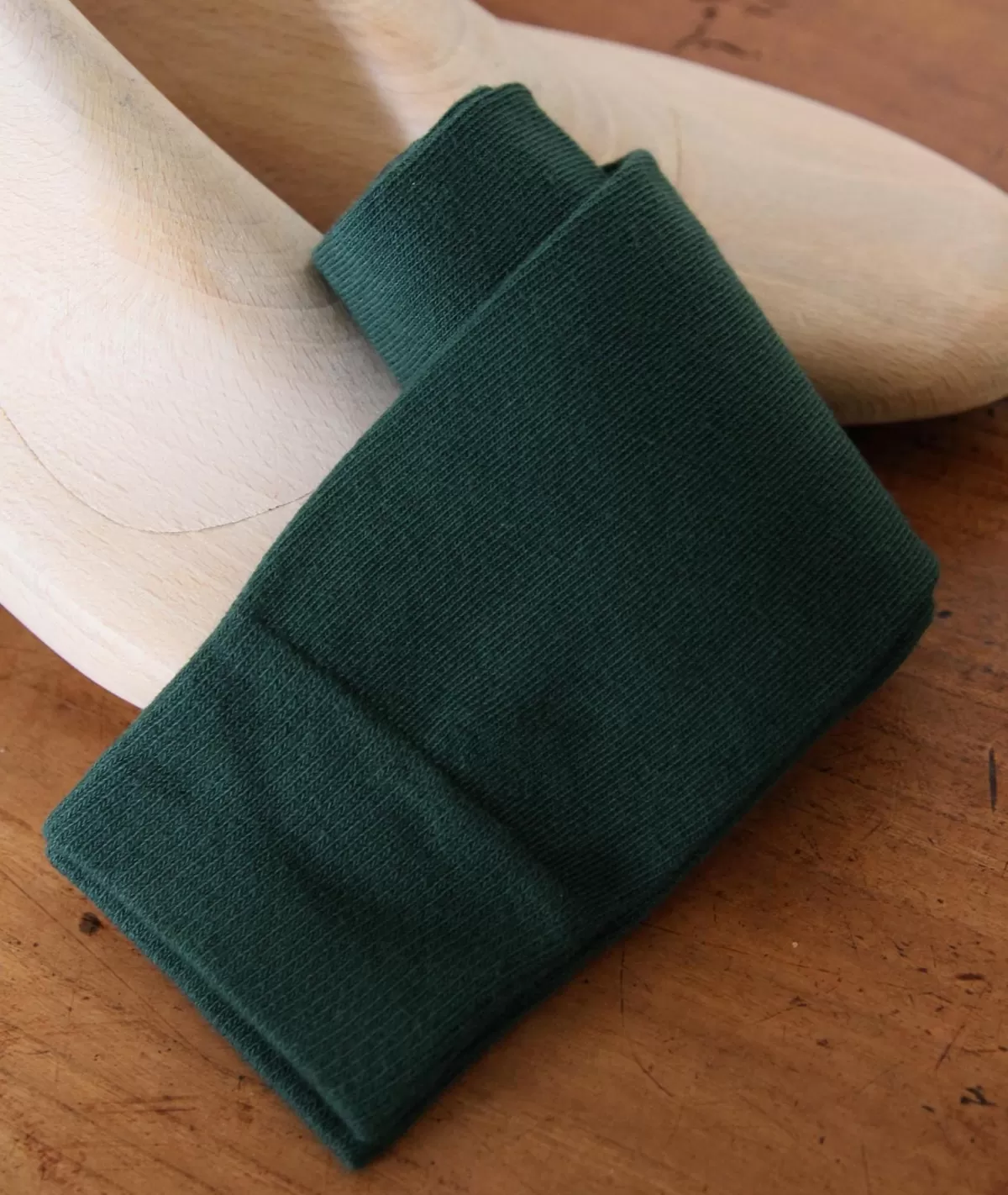 Online Paire de chaussettes vert anglais unie en coton Homme Chaussettes