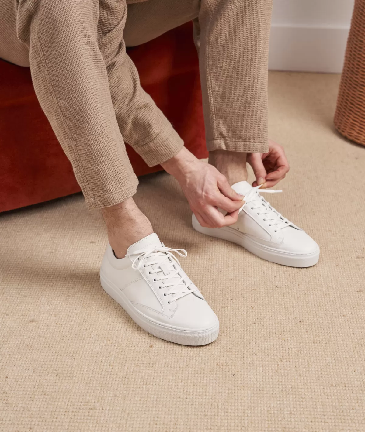Cheap Sneakers homme en cuir Homme Sneakers